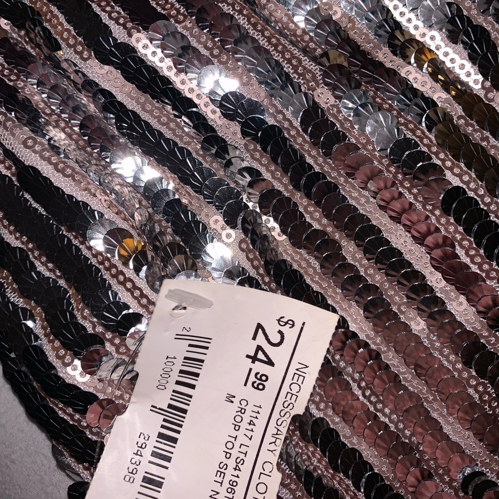 Necessary clothing sequin halter